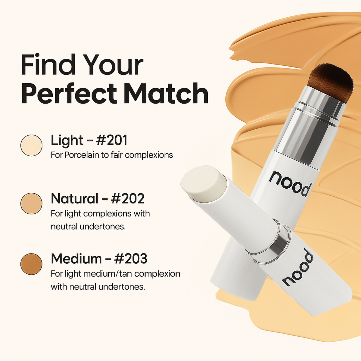 Nood - Color Changing Foundation Stick