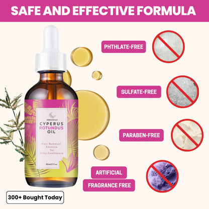 Nood - Cyperus Rotundus Oil for Natural Permanent Hair Reduction